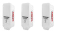 3 Pack White Wall-Mounted Fire Extinguisher Cabinet with Clear Pull-Cover N4147