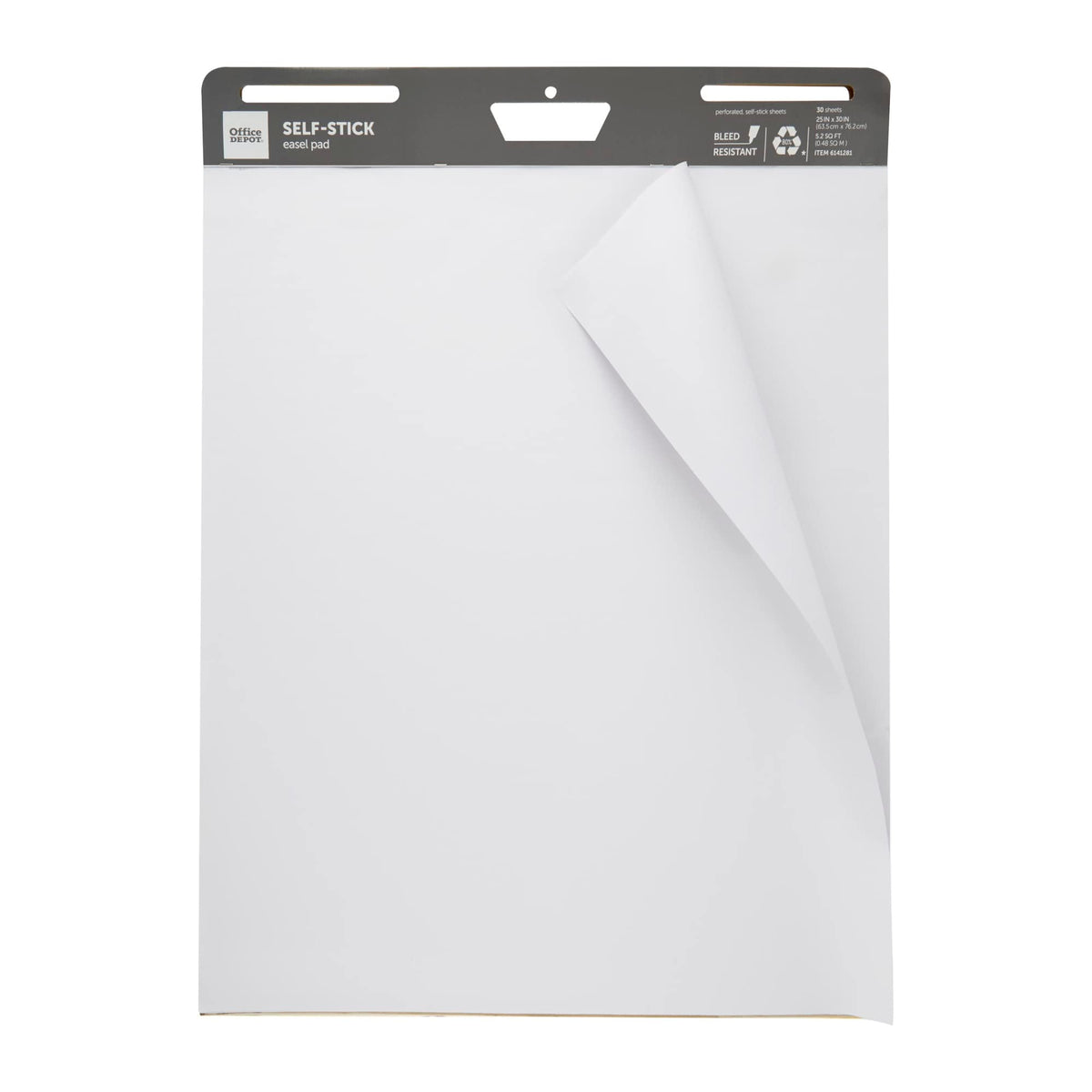 Self-Stick Easel Pad, 25" x 30", 30 Sheets, 30% Recycled, White B905