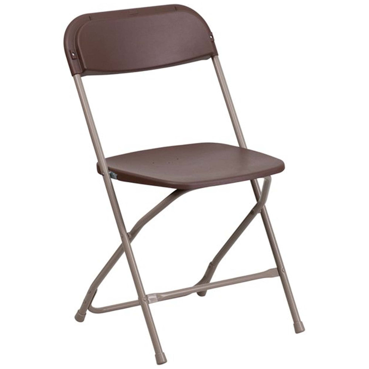 Brown 10pk Stackable Folding Chairs M268
