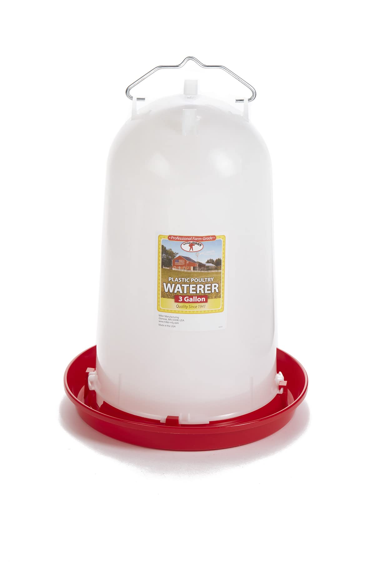 3 Gallon Plastic Poultry Waterer with Handle D675738