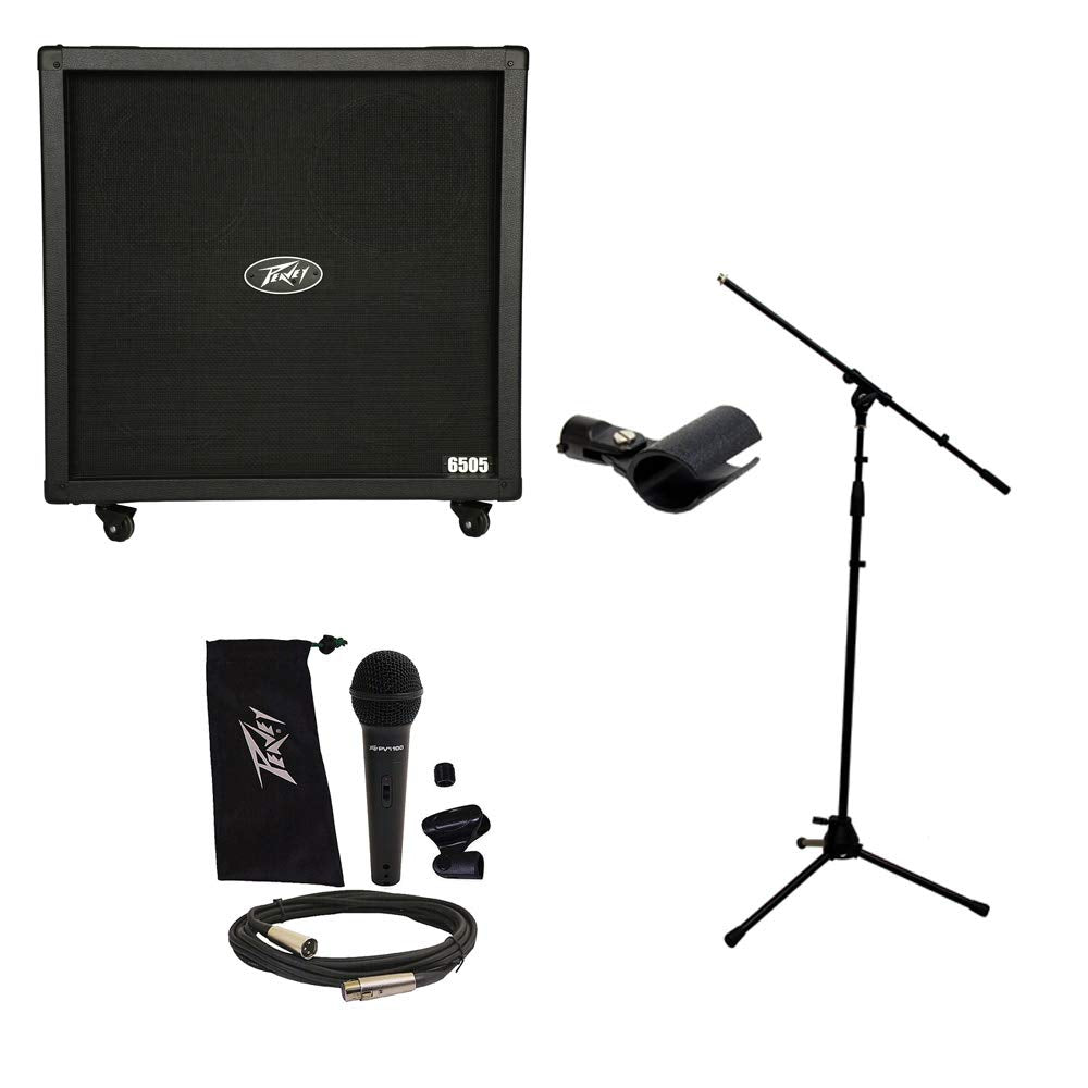 4x12 Guitar Speaker Cabinet with Mic and Stand L7273