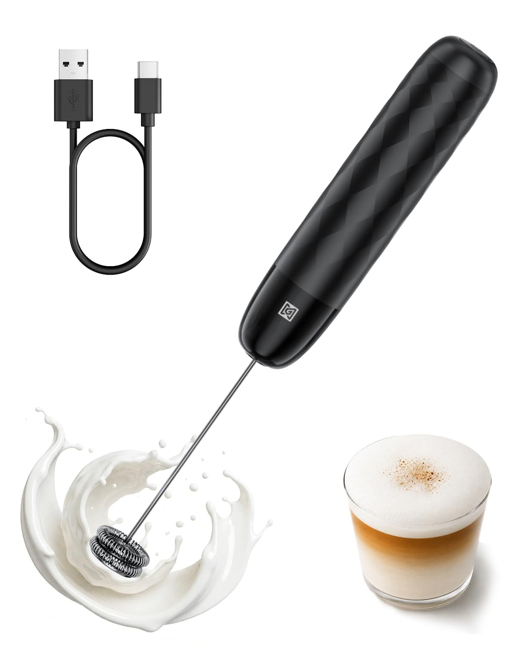 Rechargeable Milk Frother with Detachable Wand G3591