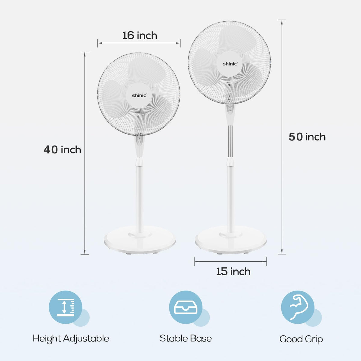 16'' Oscillating Pedestal Fan with Remote L492465