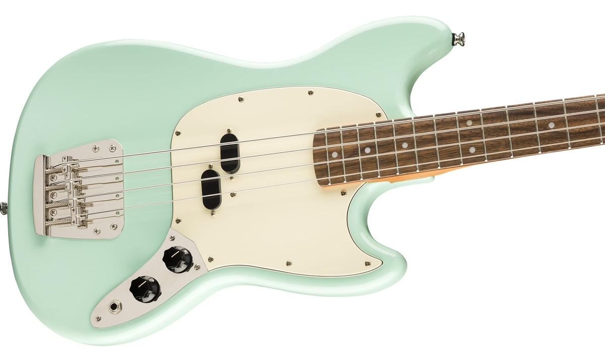 Surf Green Electric Bass Guitar with Instrument Cable, Tuner, Strap J6805
