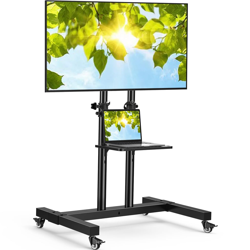 Rolling TV Stand on Wheels for 32-83 Inch Screens up to 110lbs P87497