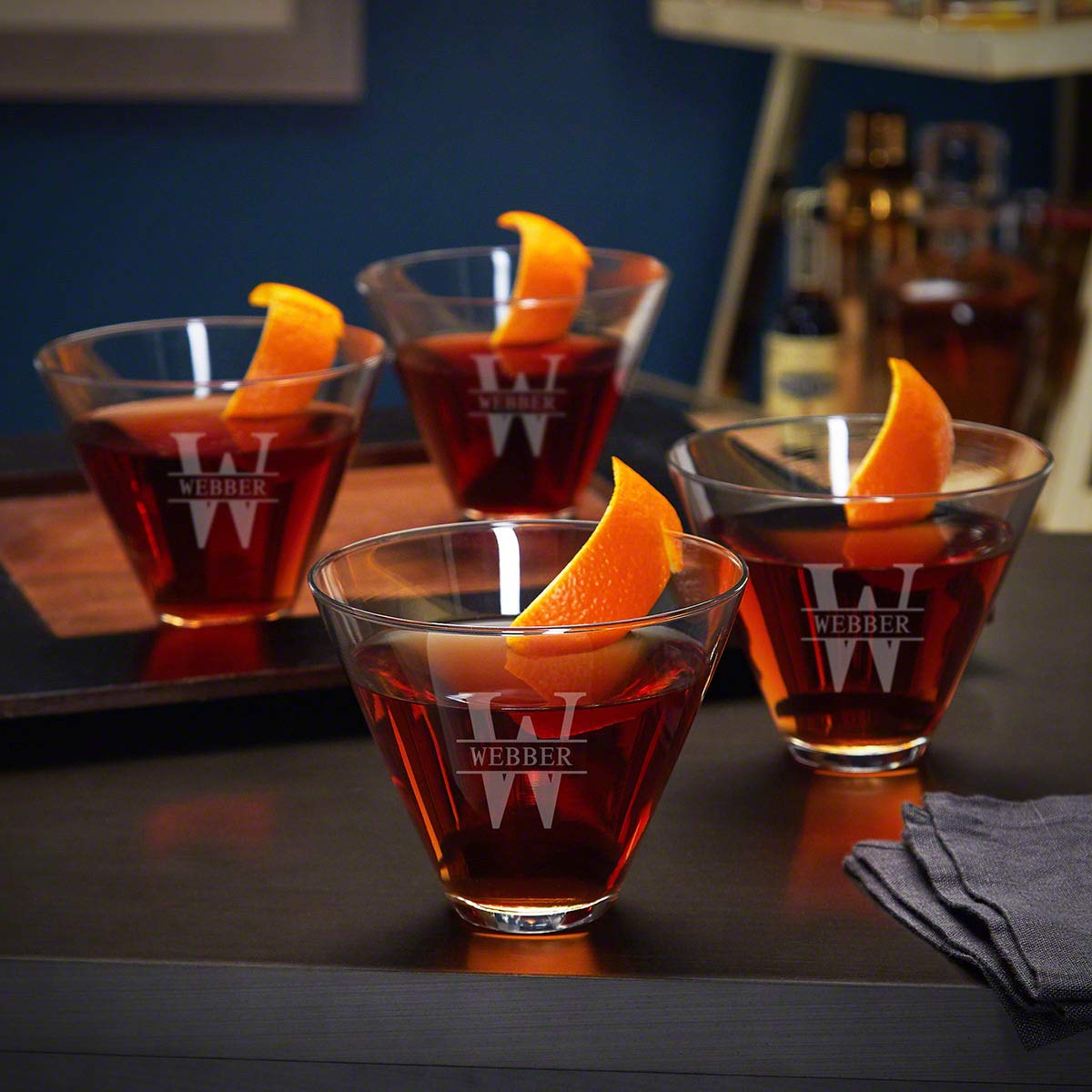 Stemless Martini Glasses Set of 4 H427914