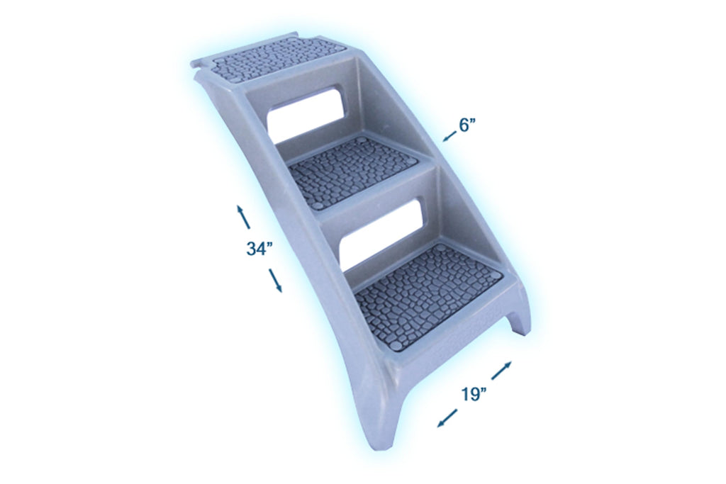 Elevated Pet Bathing Large Teal with Steps D569049