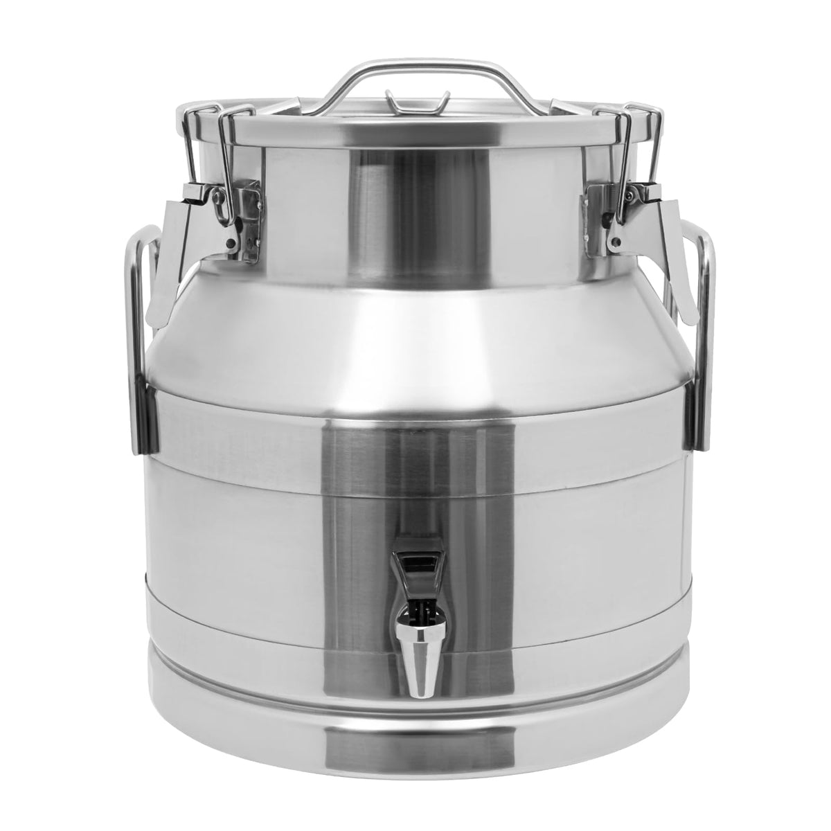 Stainless Steel Milk Can with Faucet, 20L Silicone Sealed Lid B671853