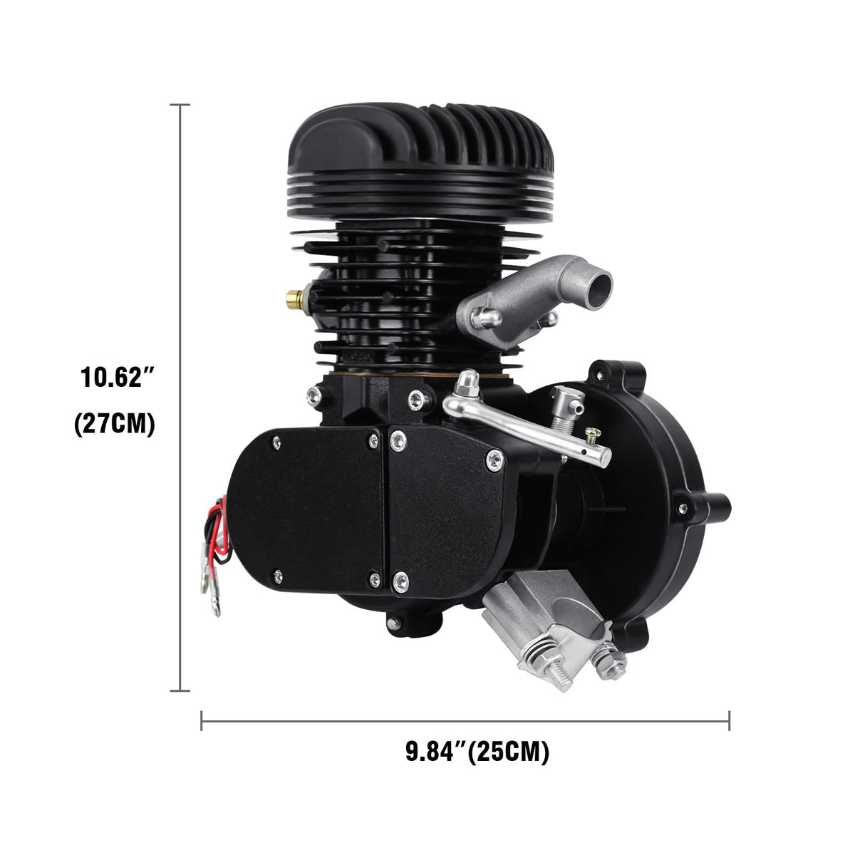 2 Stroke 100cc Bicycle Gasoline Engine Kit Black H454152