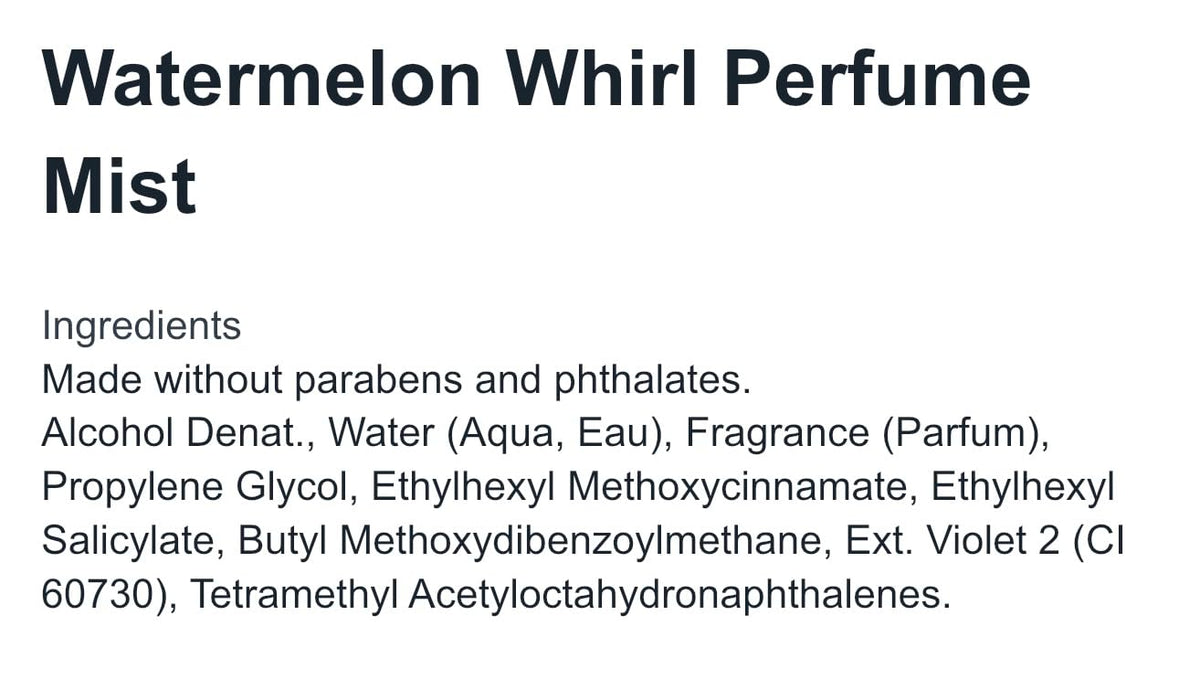 Watermelon Whirl Perfume Mist 8 oz O4953