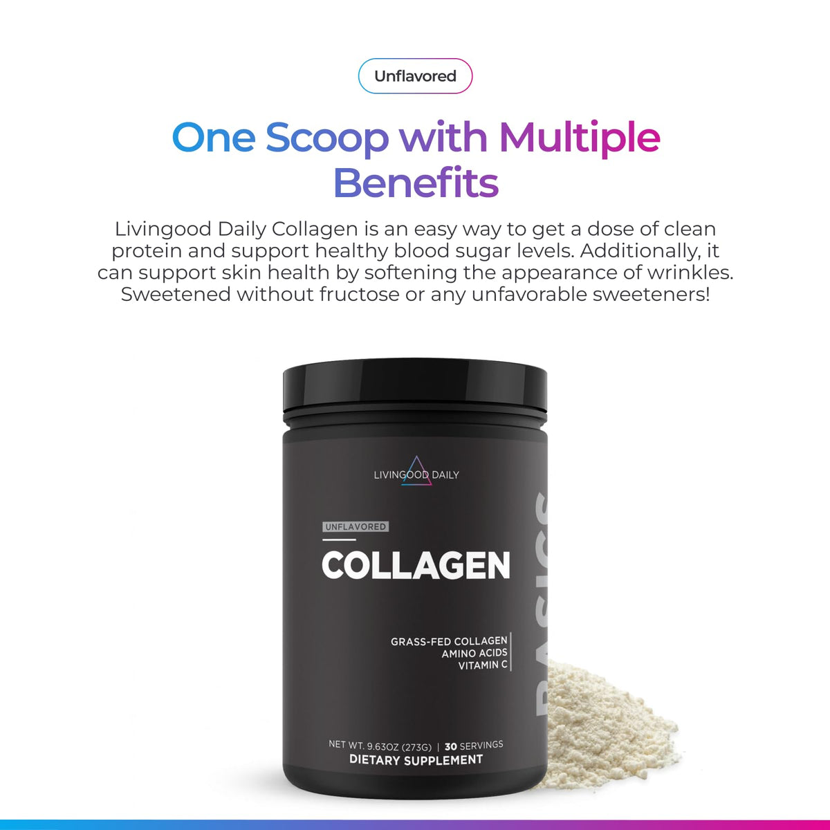 Unflavored Collagen Peptides Powder Type I & III Q857