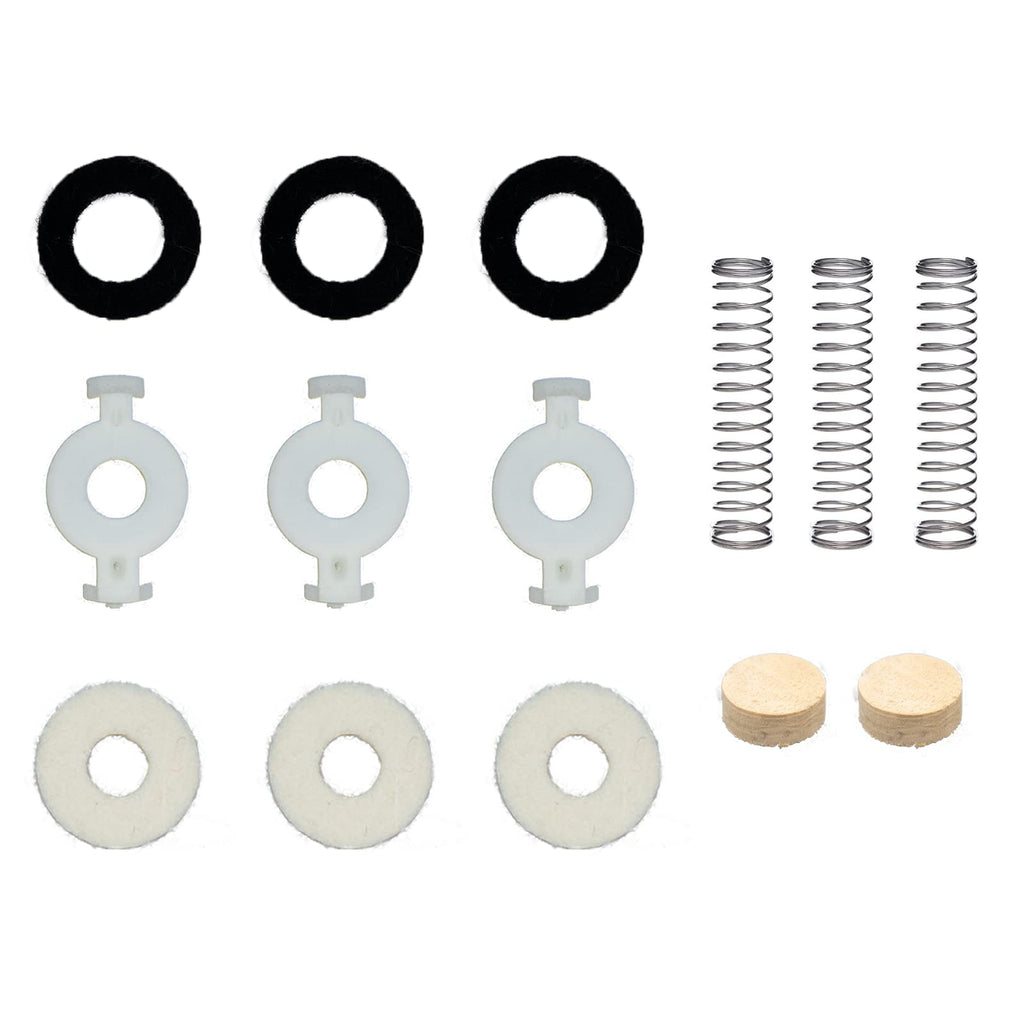 Trumpet Valve Repair Kit with Springs Felts and Cork Pads O45671