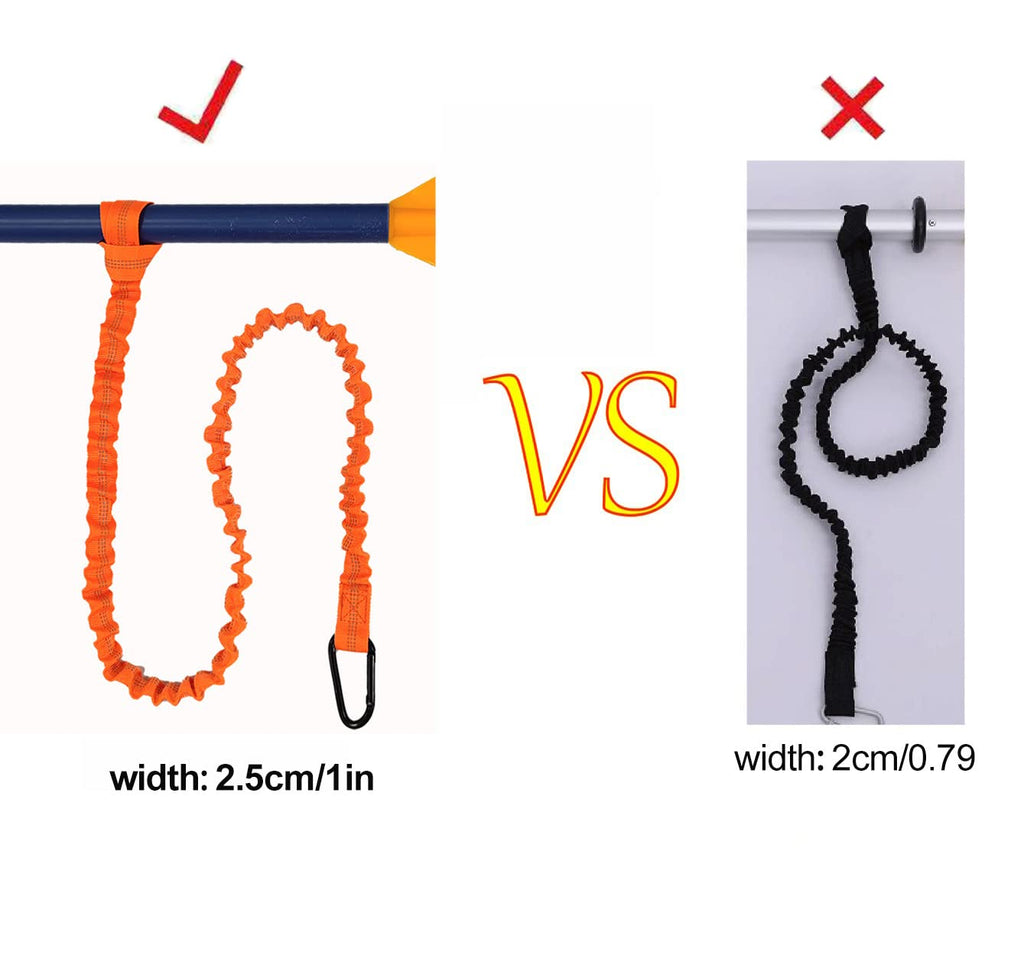 2 Pack Stretchable Paddle Leash with Carabiner P1411