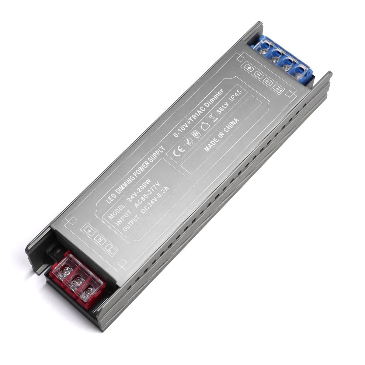 200 Watts Dimmable LED Driver 85V-277V AC to 24V DC Converter I844