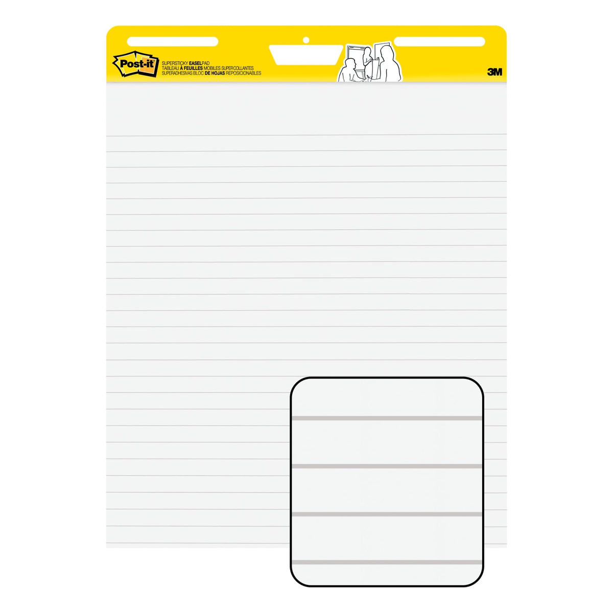 Lined Easel Pad, 25 in x 30 in, 30 Sheets X9161