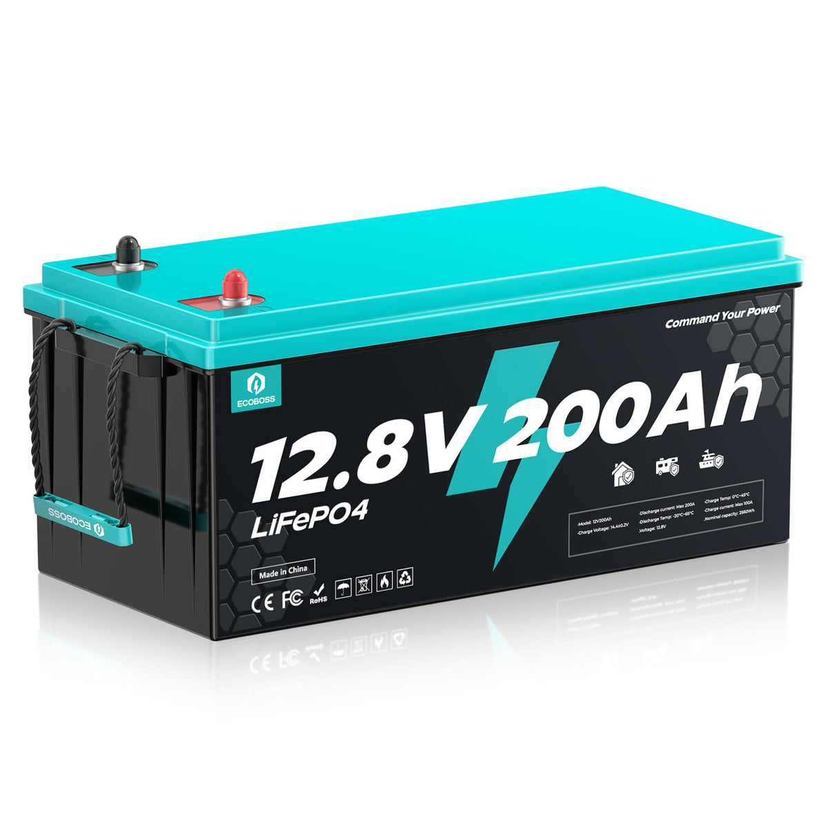 12V 200Ah LiFePO4 Battery N48983