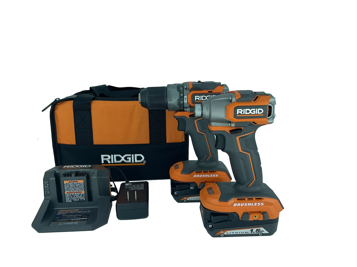 18V Brushless Cordless Hammer Drill and Impact Driver Combo Kit M678