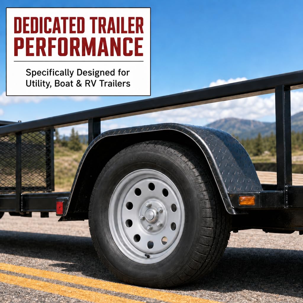 15 Inch 5 Lug Silver Trailer Wheel F586511