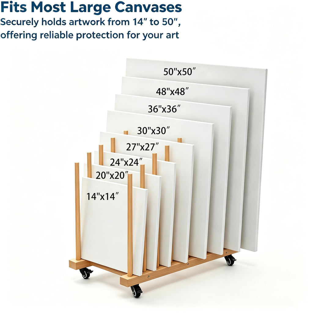 Art Storage Rack with Wheels E10151