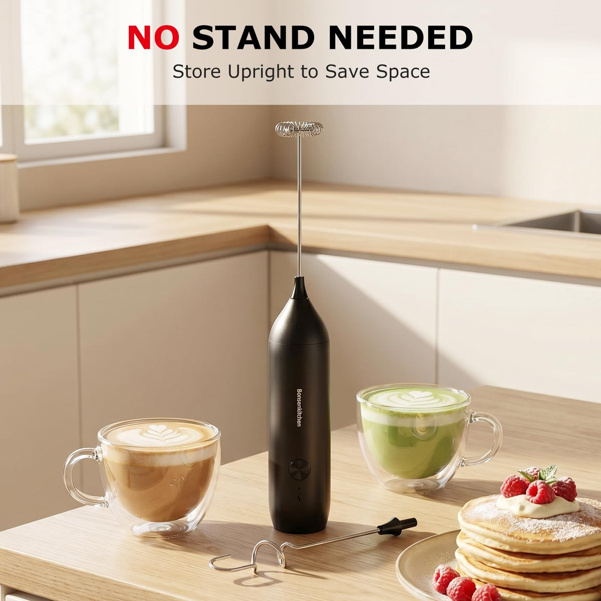 Rechargeable Handheld Milk Frother M653
