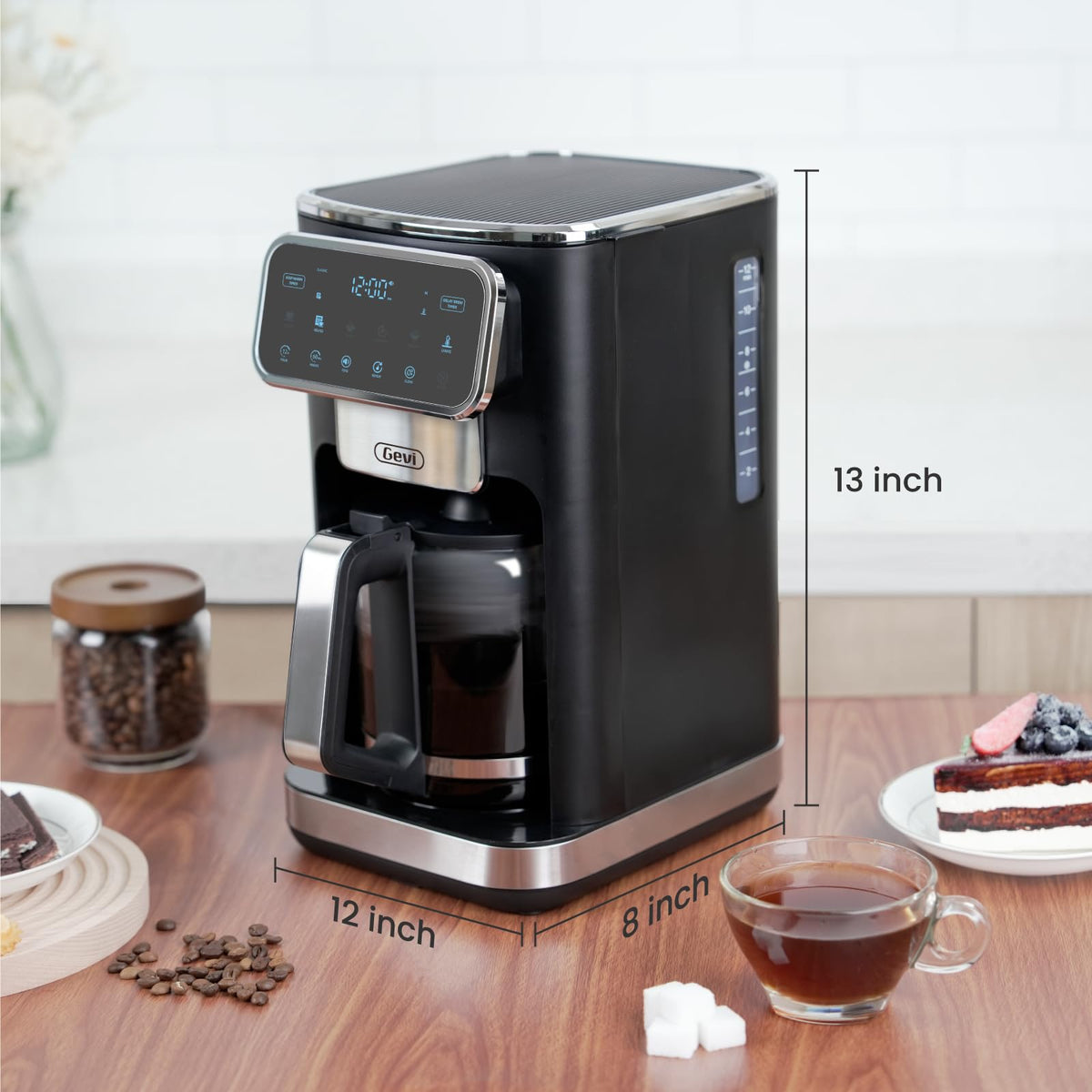 12-Cup Coffee Maker with Glass Carafe B533257