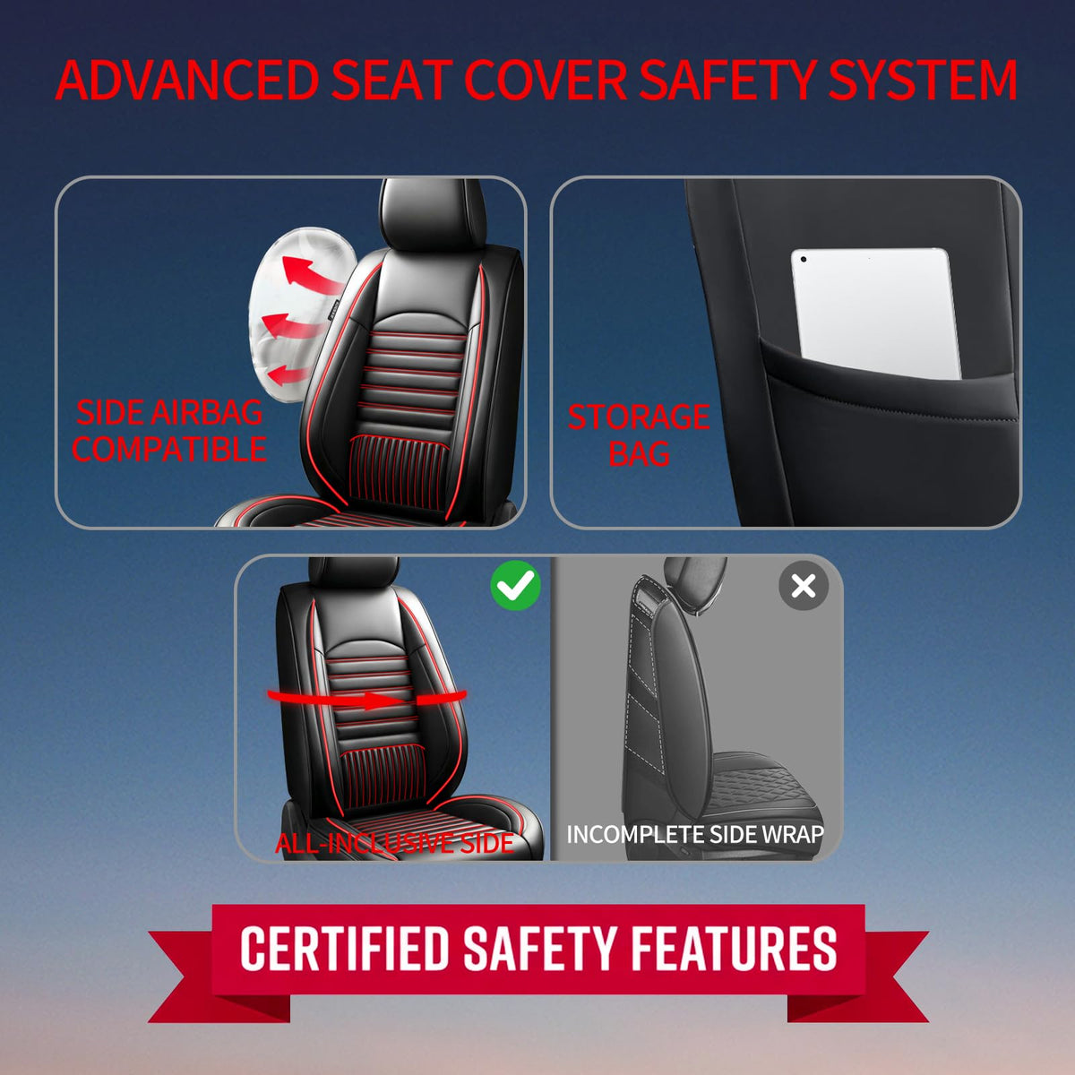 Car Seat Covers Full Set 5 Seat S169879