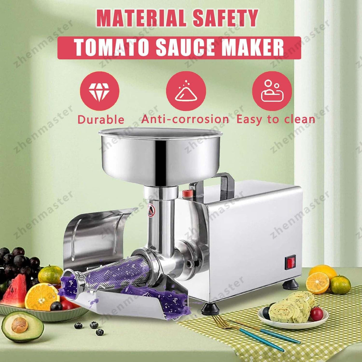 Stainless Steel Electric Tomato Strainer 450W L388