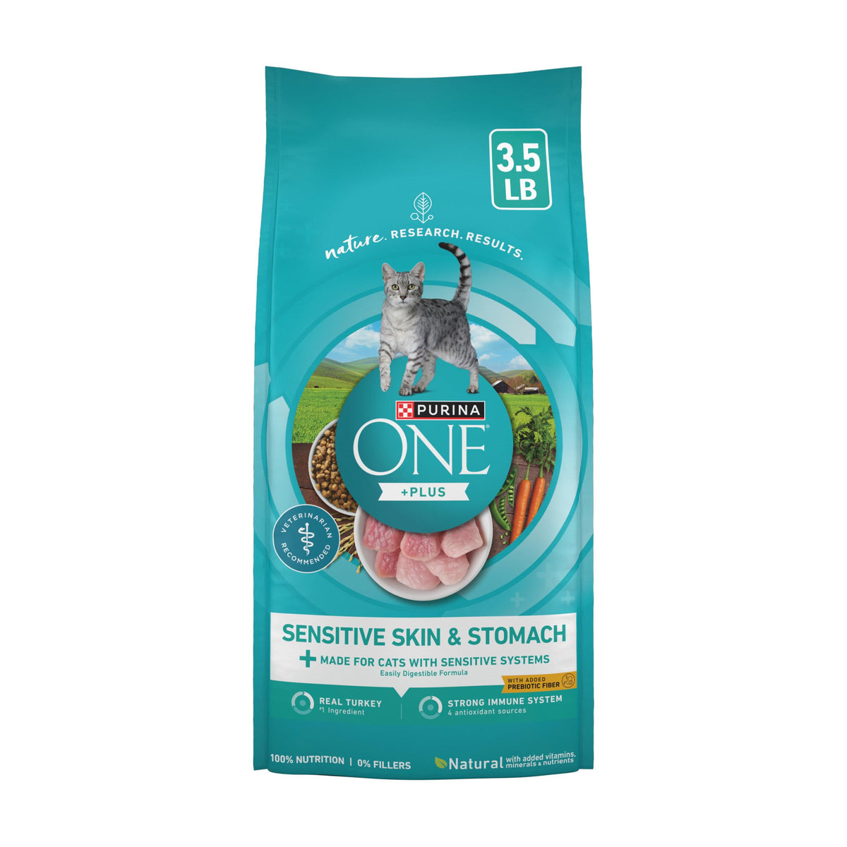 Sensitive Skin and Stomach Dry Cat Food 3.5 lb Bag A29141