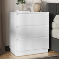 White 3 Drawer Nightstand Y3729