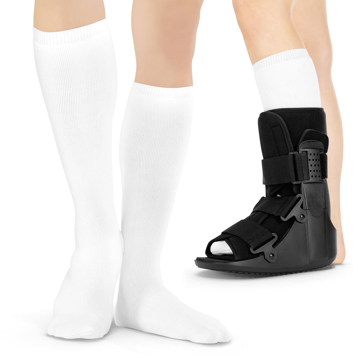 1 Pair White Tube Sock Liners E390423