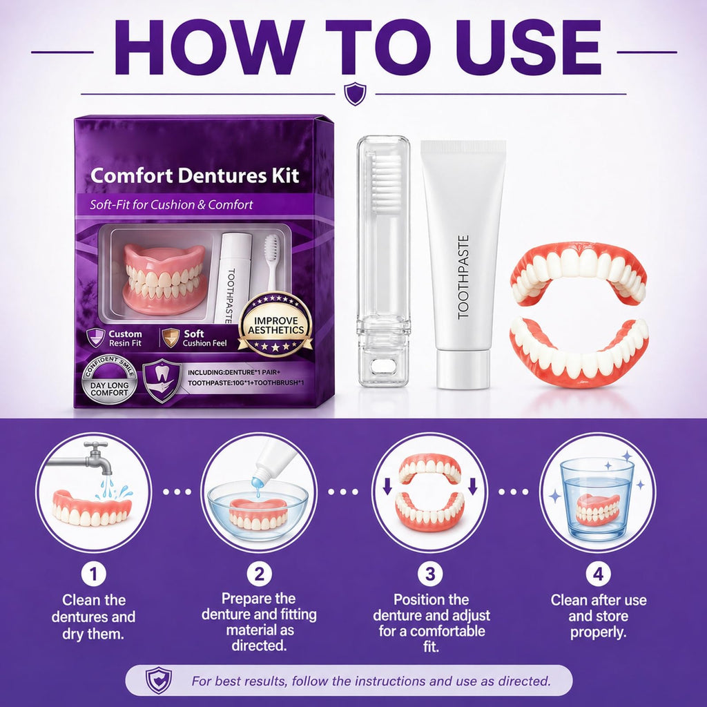 Silicone Dentures Upper & Lower Set I476