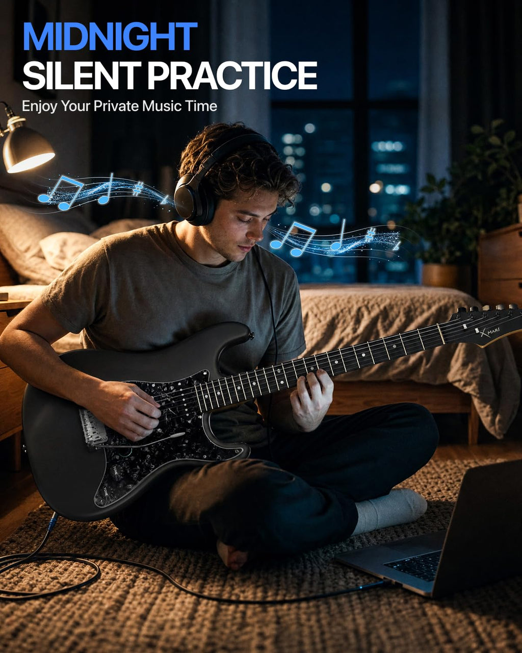 39" Smart Electric Guitar with Built-in 4 Effects D1507