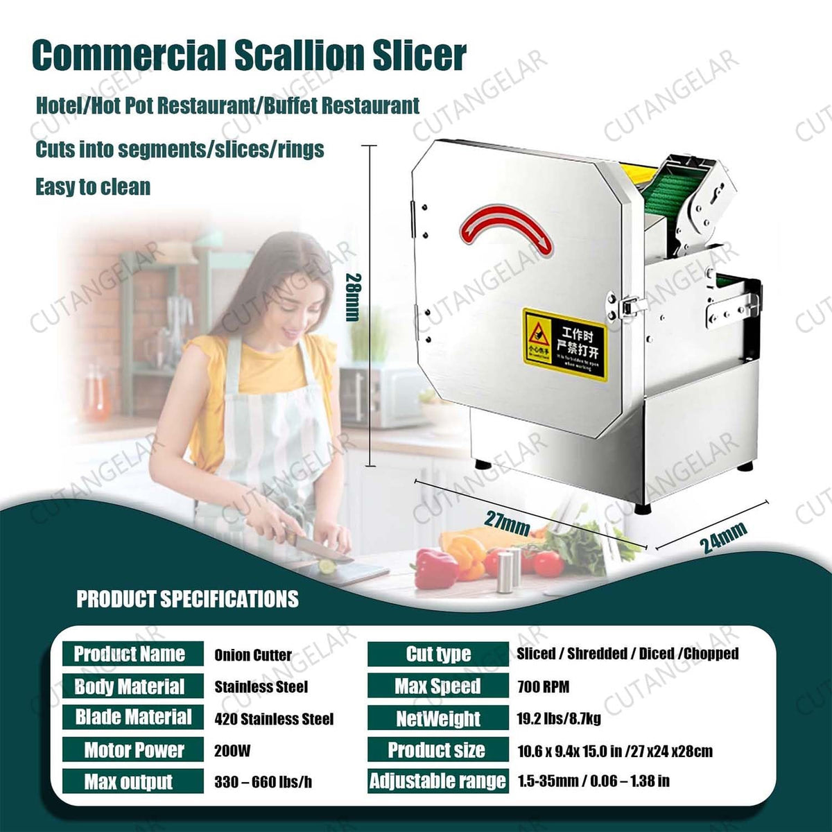 Compact Electric Vegetable Cutter L68786
