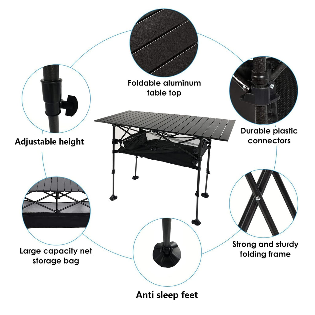 Adjustable Aluminum Camping Table F4416