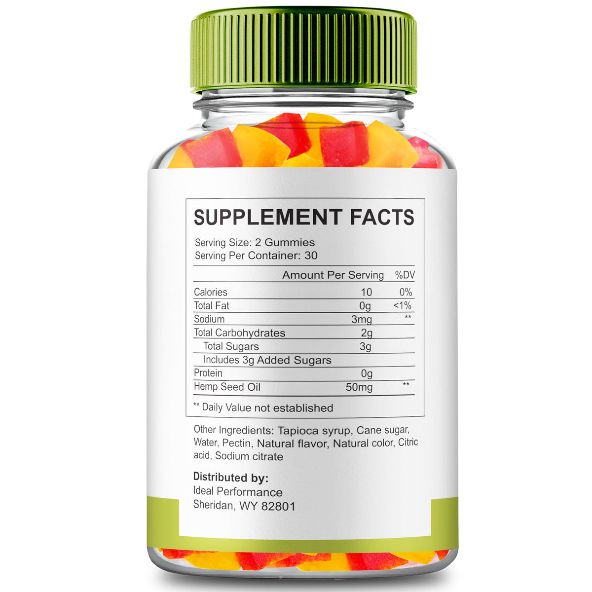 60 Gummies Hemp Gummies with Hemp Seeds Organic Extract R845