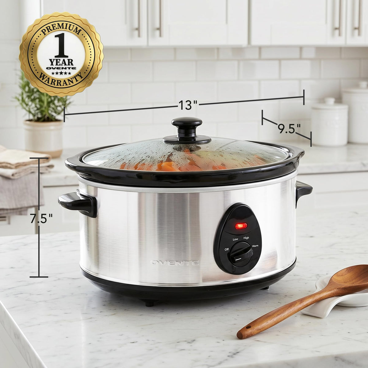 3.7 Qt Electric Slow Cooker W3289