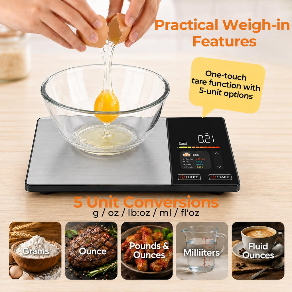 11lb Stainless Steel Digital Kitchen Scale X479976