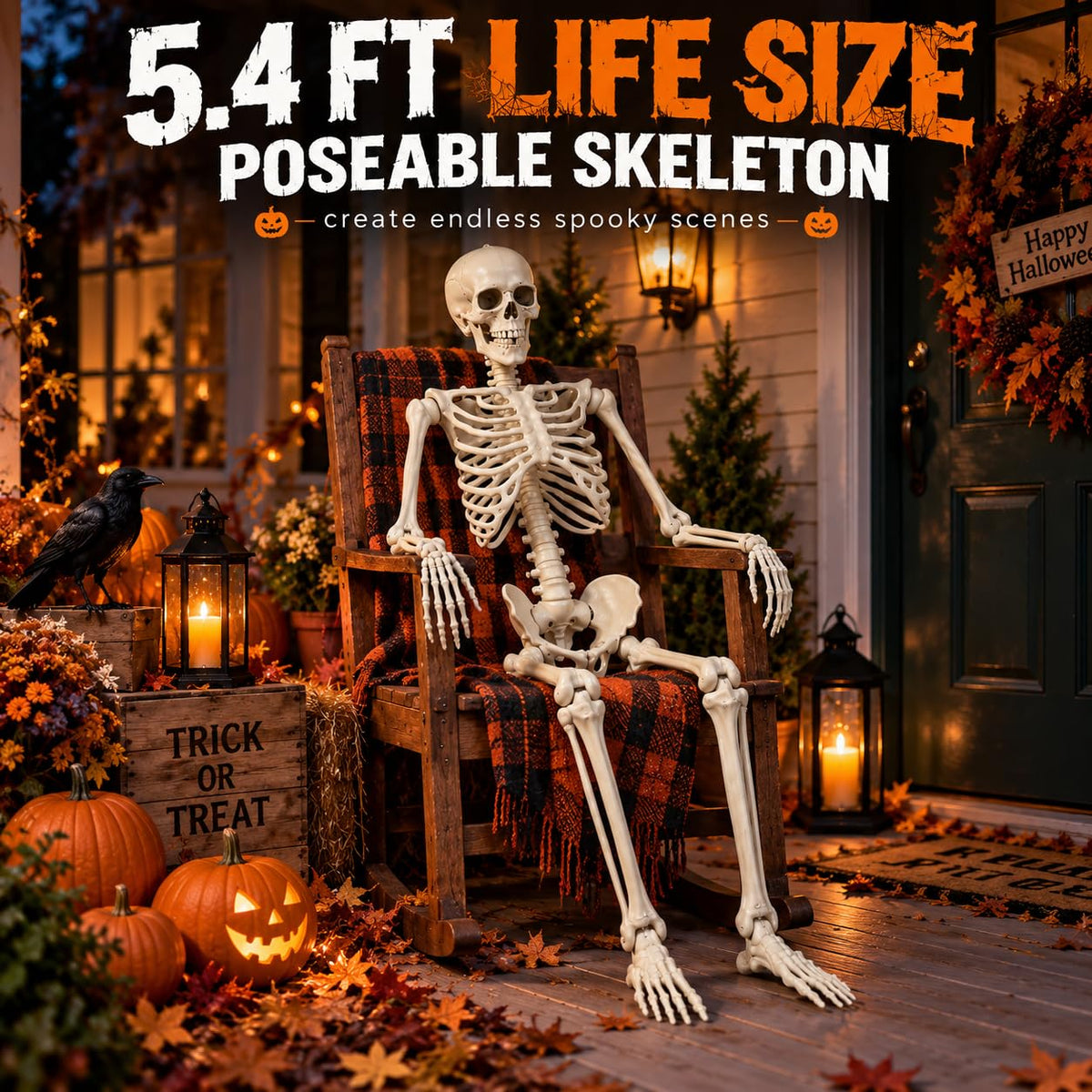 5.4 FT Poseable Skeleton E50100