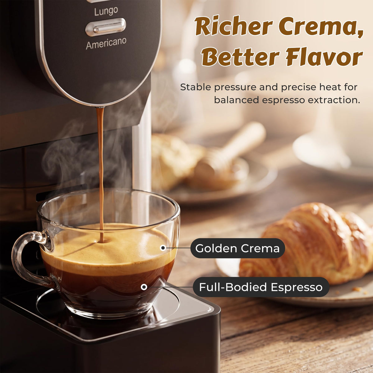 Stainless Steel 20 Bar Espresso Machine I29448