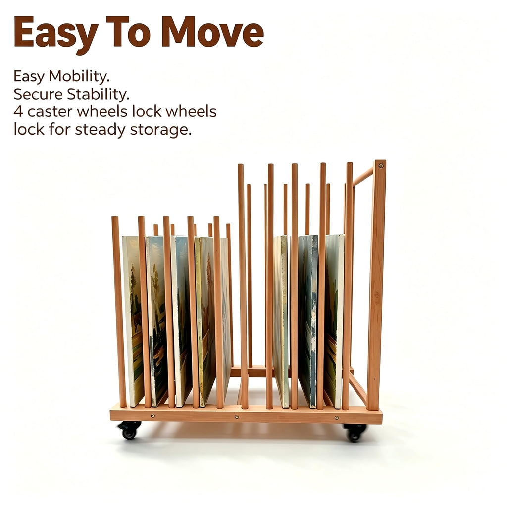 Art Storage Rack with Wheels E10151