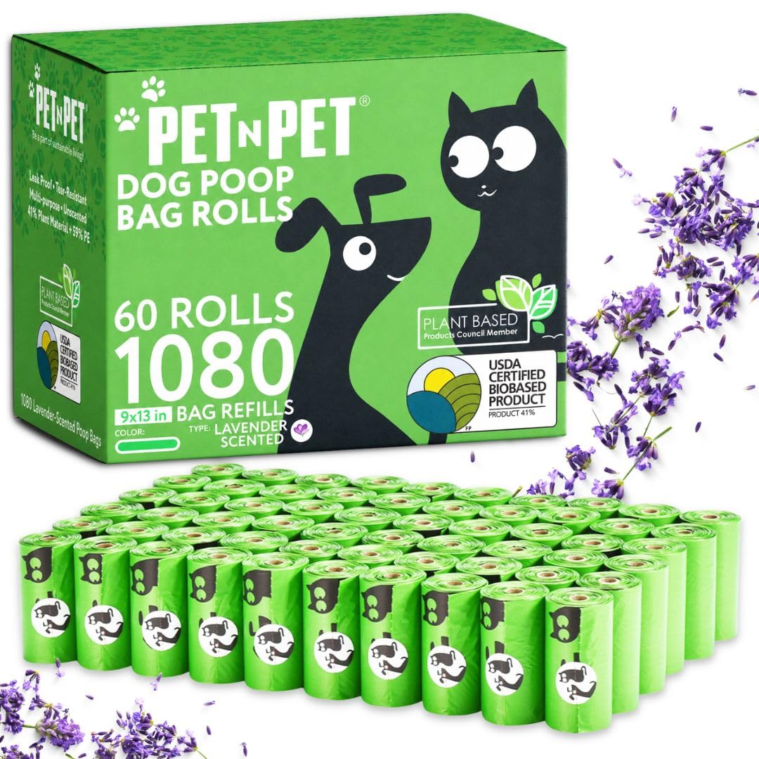 Lavender Scented Dog Poop Bags 1080 Count I511