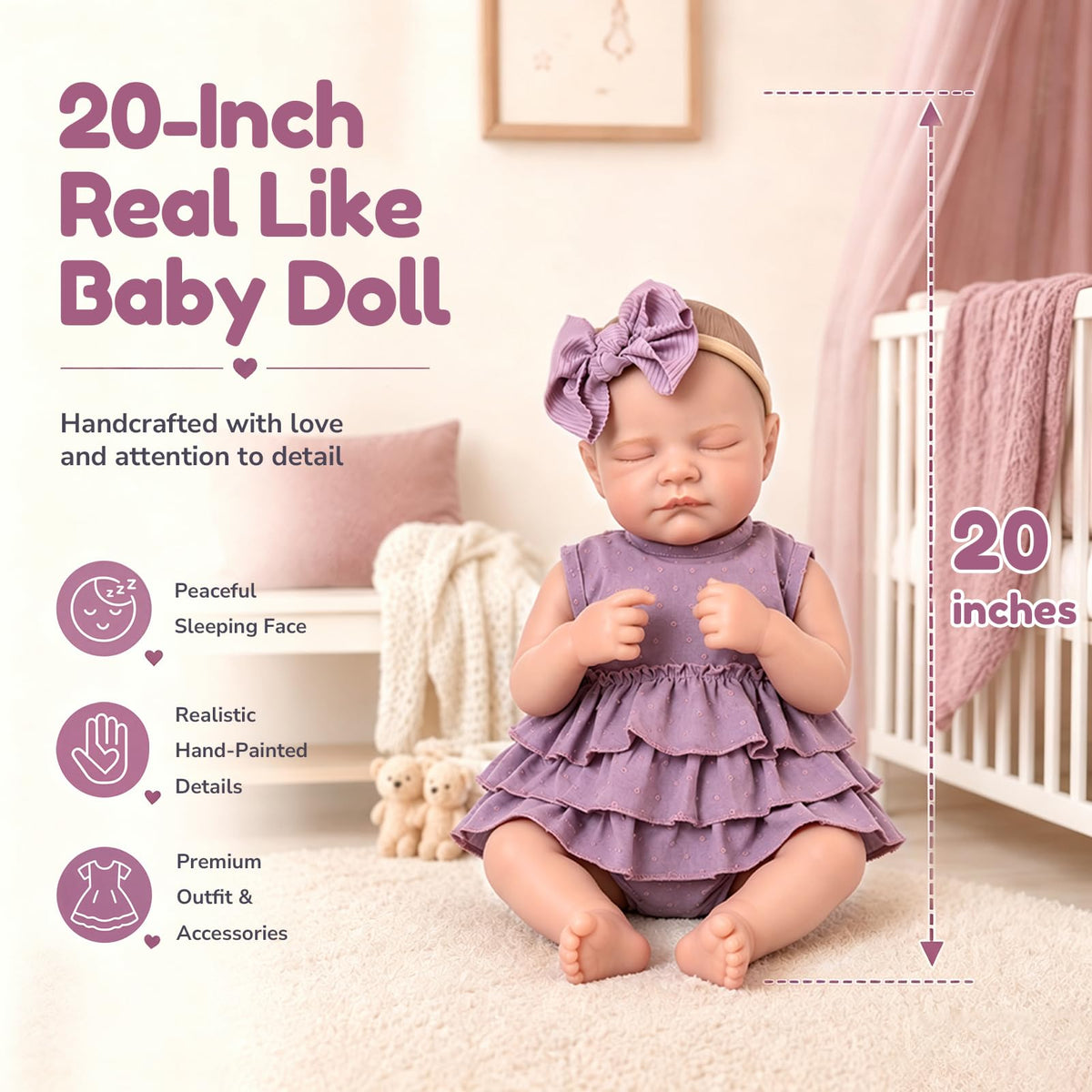 20-Inch Baby Girl Dolls M735100