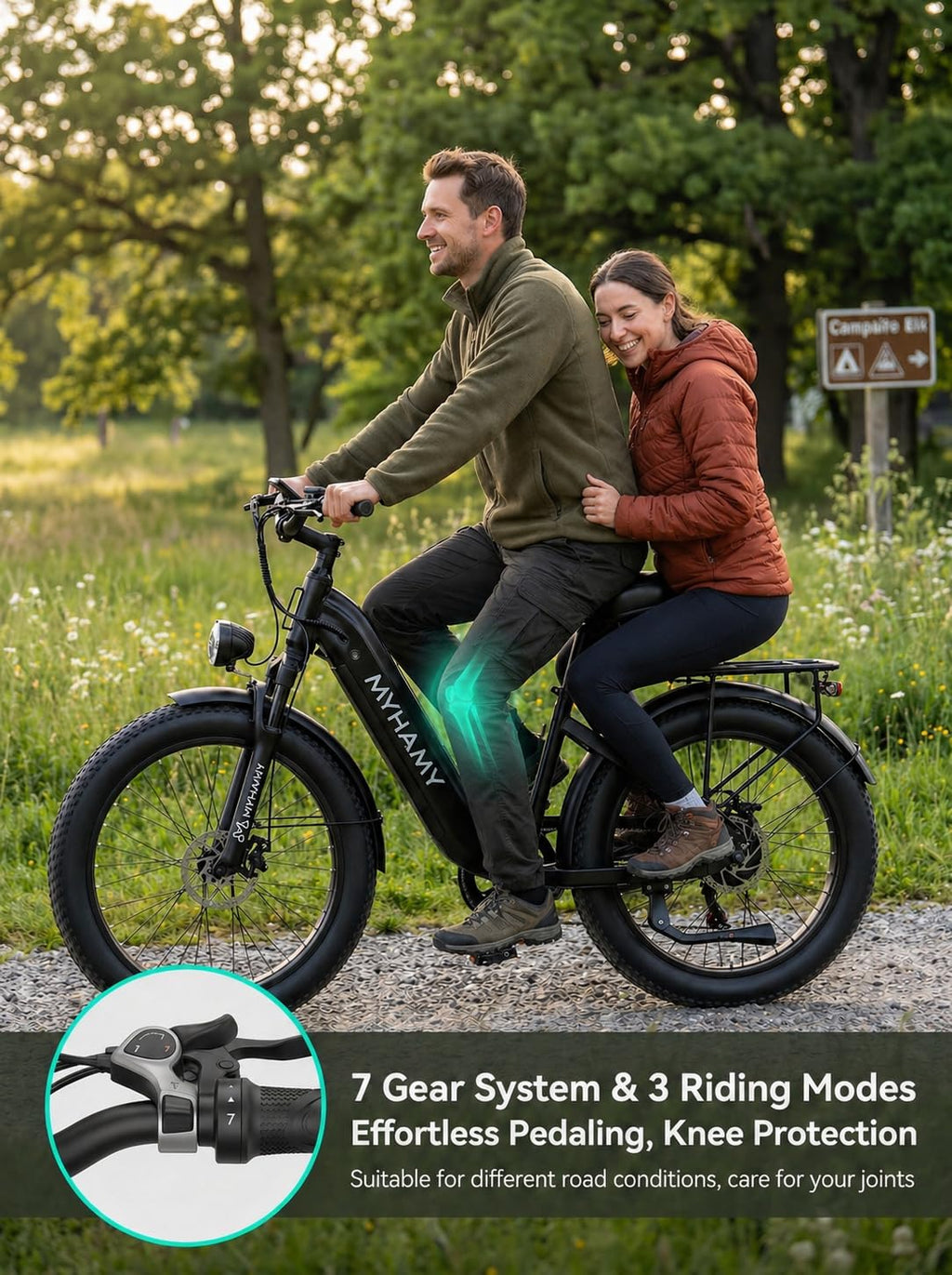 2000W Electric Bike 24 Fat Tire 48V 18Ah Step-Thru T99946