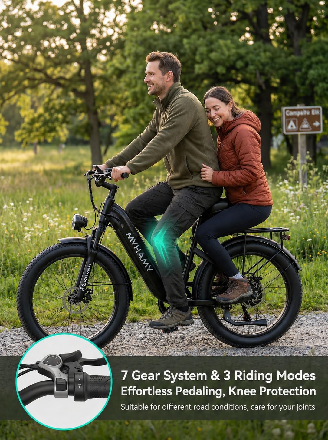 2000W Electric Bike 24 Fat Tire 48V 18Ah Step-Thru T99946