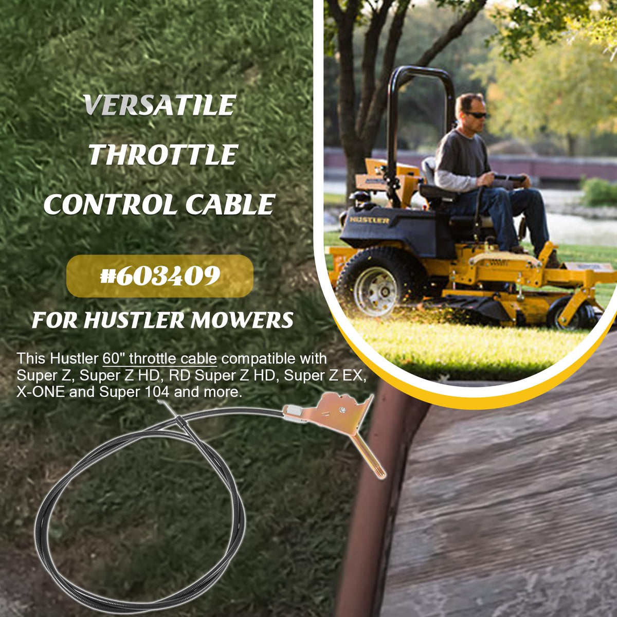 60-Inch Throttle Control Cable L9417