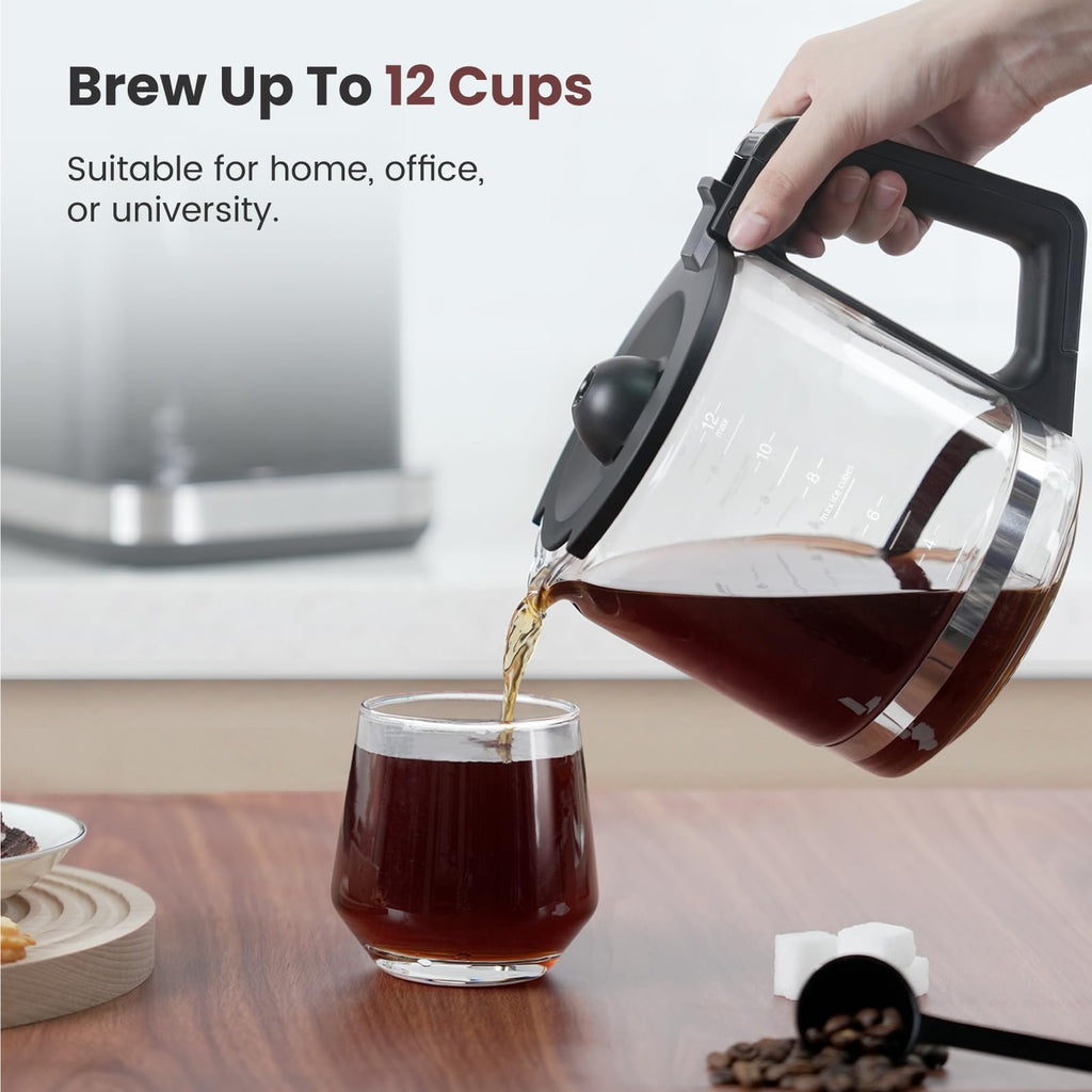 12-Cup Coffee Maker with Glass Carafe B533257