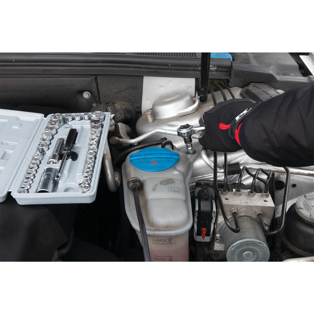 40-Piece SAE and Metric Socket Wrench Set E333