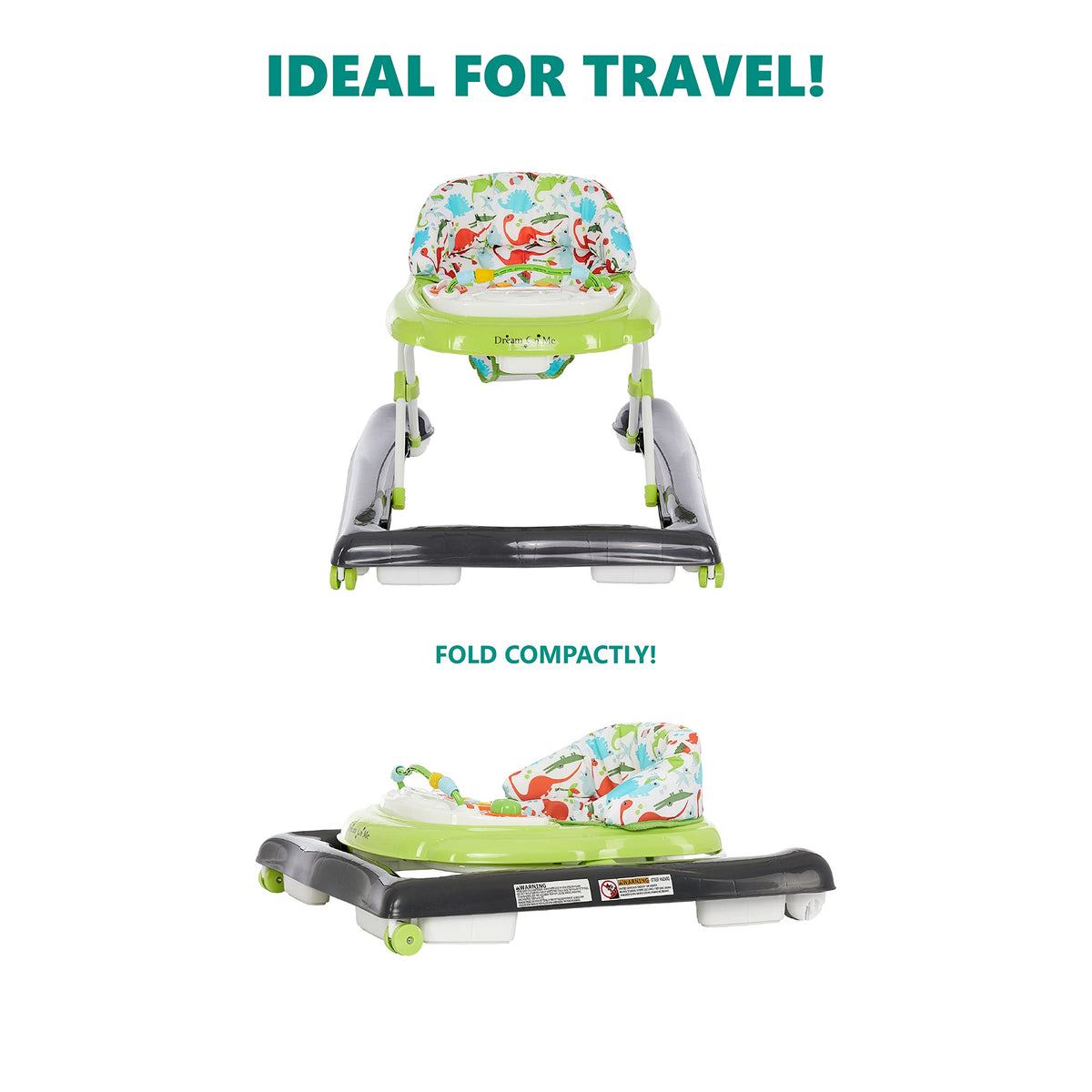 2-in-1 Convertible Baby Walker with Adjustable Seat R12370