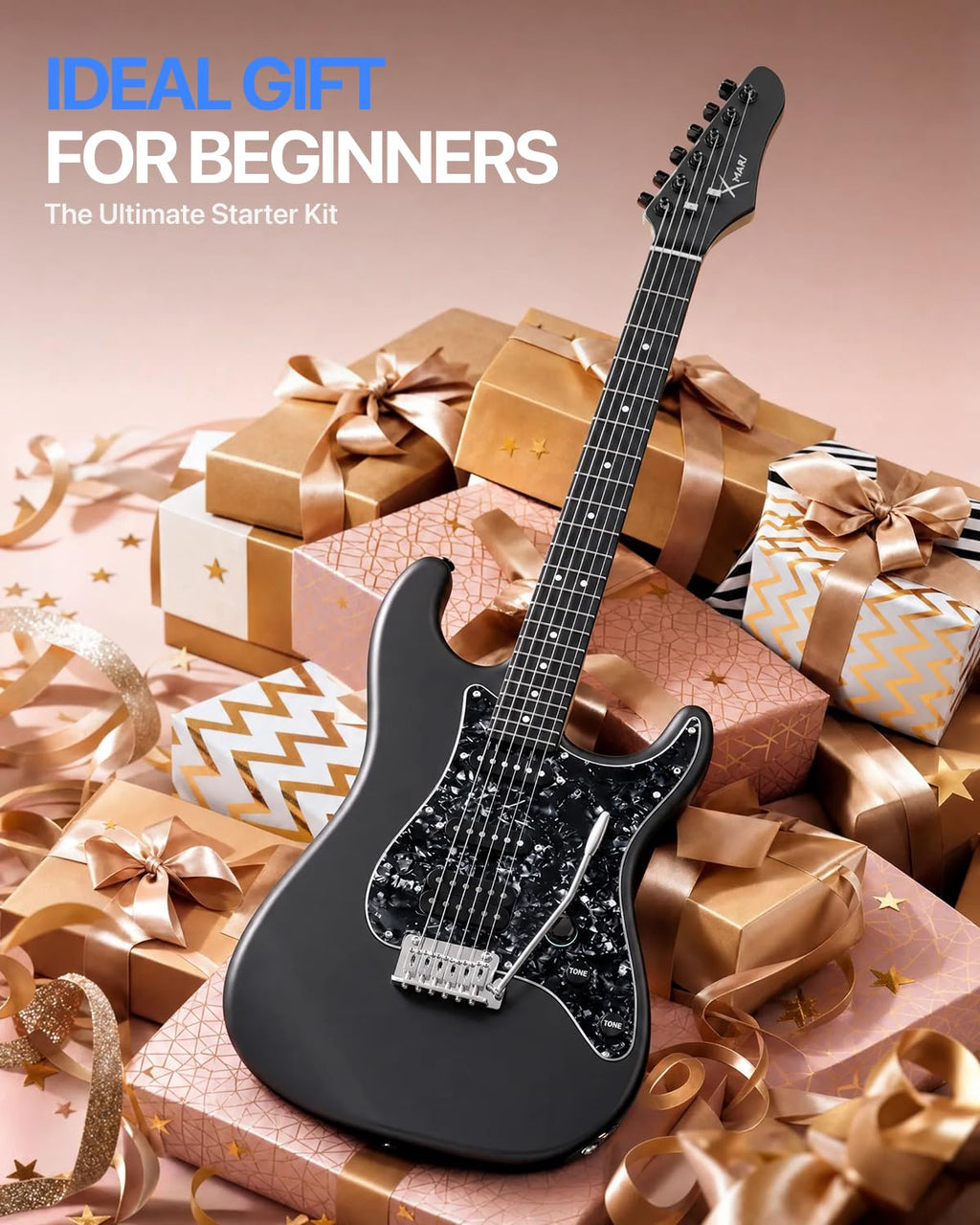 39" Smart Electric Guitar with Built-in 4 Effects D1507