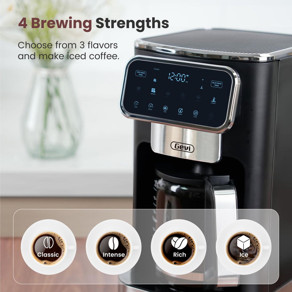 12-Cup Coffee Maker with Glass Carafe B533257
